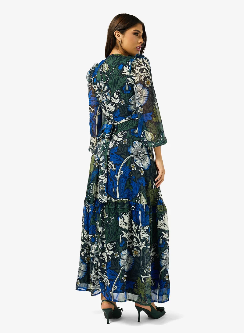 Hope & Ivy Long Sleeve Wrap dress-The William Morris Society
